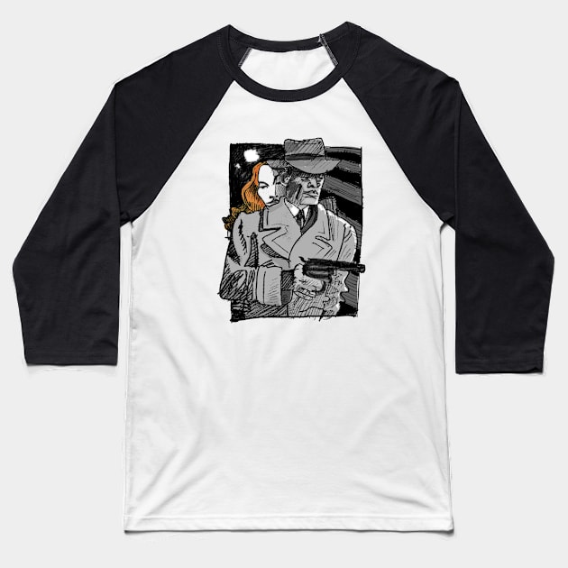 Noir Duo Baseball T-Shirt by SPINADELIC